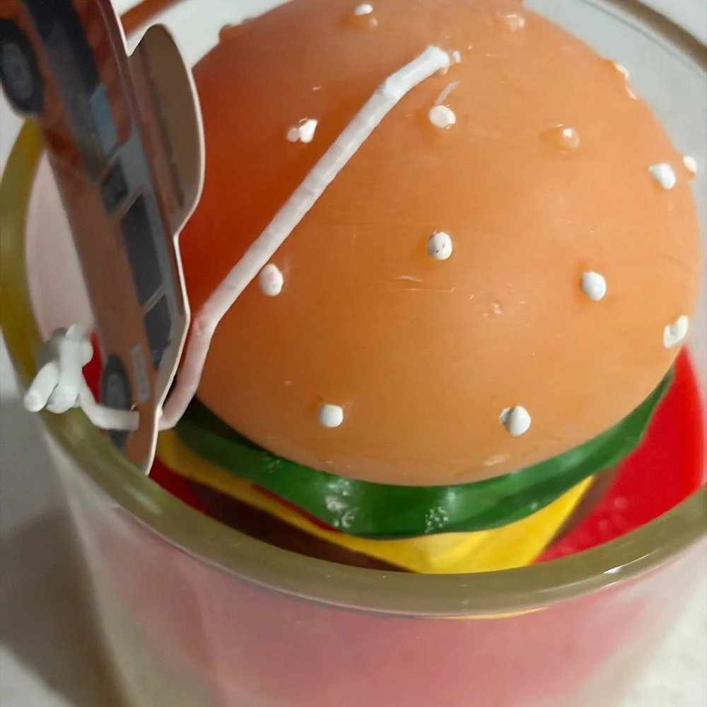 Cheeseburger Candle with Food Truck Design